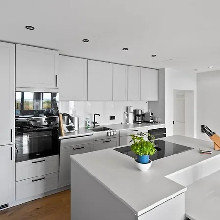 Luxus Meerblick & Sauna & Garten & Heimkino Apartament Glowe